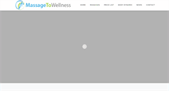 Desktop Screenshot of massagetowellness.co.za