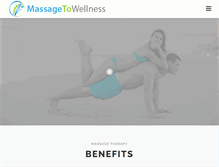 Tablet Screenshot of massagetowellness.co.za